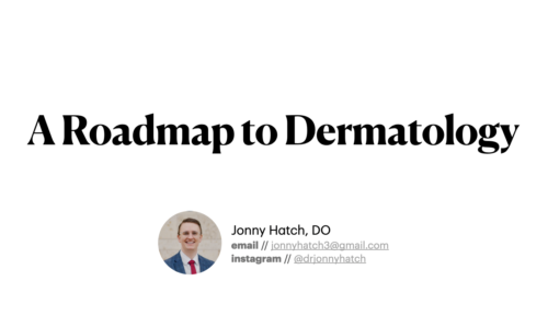A Roadmap To Dermatology Webinar